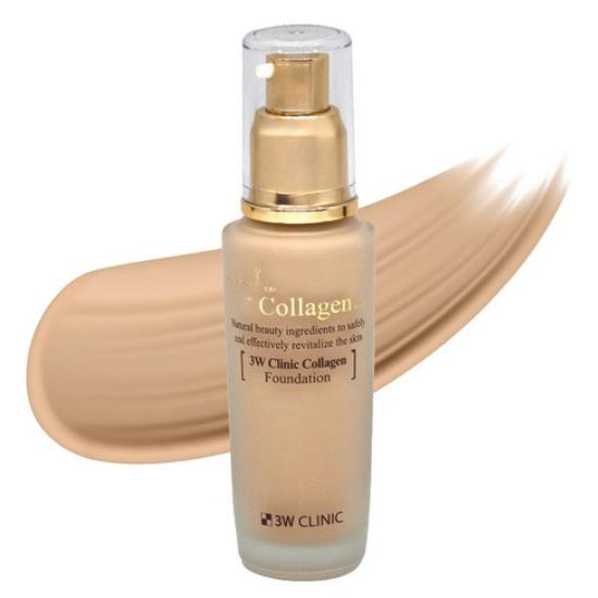 3W CLINIC Collagen Foundation 50ml (6 Options)