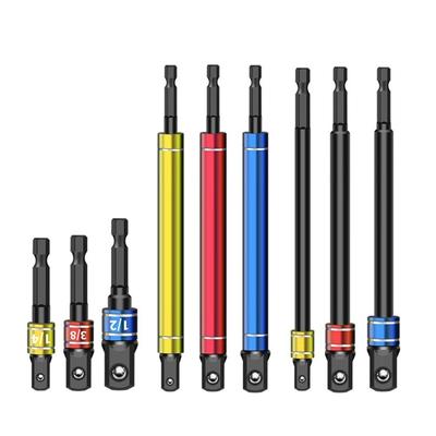 3Pieces 1/4 3/8 1/2" Socket WrenchImpact Socket Adapters Set Tool Extension Drill Adapters Bit Set Husband Dad Gift