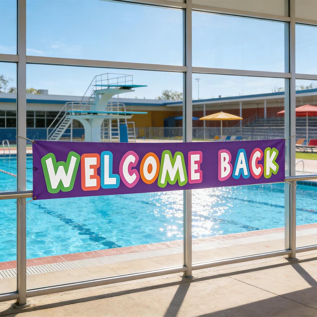 Grote Welkom Terug Banner, Homecoming Feest Decoraties, Terug Naar School Borden Decoraties, School Decor, Terugkomst Feestbord Buiten Binnen