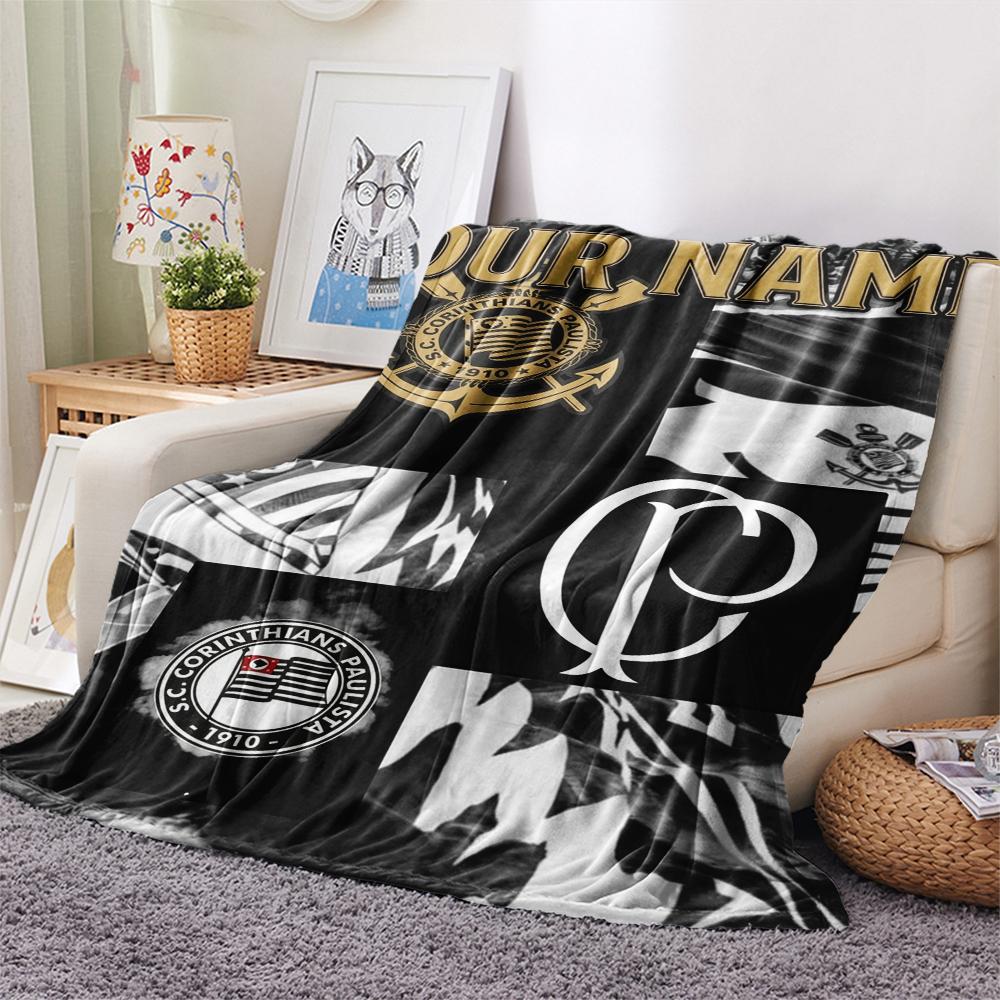 1PC Custom Name Corinthians Patterned Flannel Blanket Suitable For All Seasons for Home Decor Warmth and Comfort Gifts Holiday Present