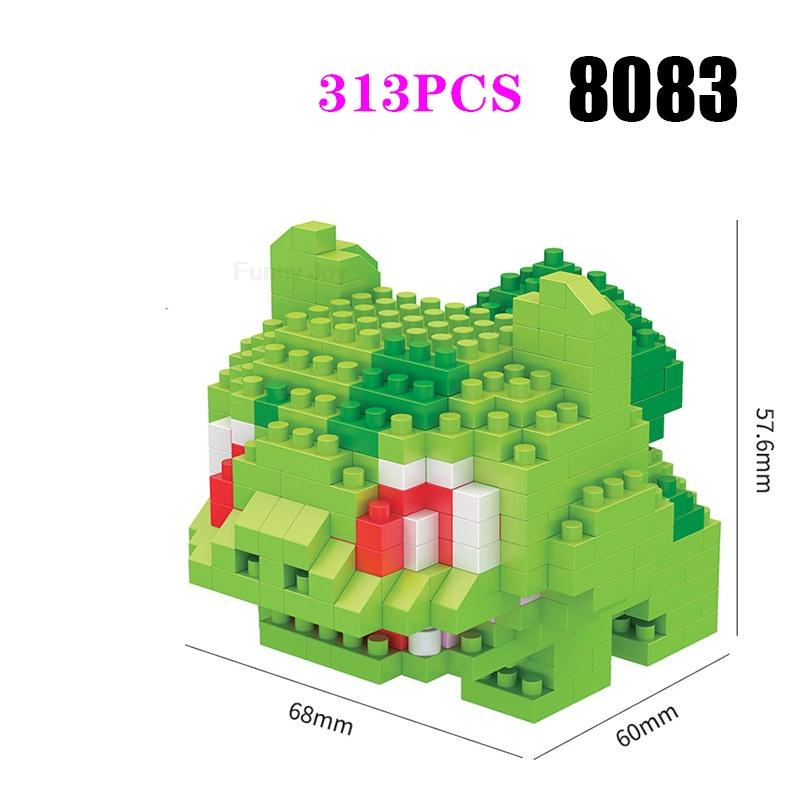 Funny Pokemon Building Blocks Assembly Anime Picachu Charizard Doll Blastoise Bulbasaur Gengar Pokémon Bricks Toy for Kid Gift