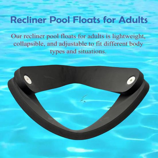 Float-N-Fold Water Recliner 3-in-1 Non-Inflatable Foam Pool Floating Lounger Chair Swimming Noodles Seat for Pool Beach Lake Summer Party