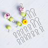 50/100Pcs Pottery Hanging Burning Needle Ring High Temperature Resistant Material DIY Ceramic Jewelry Hanging Ring Pottery Tools