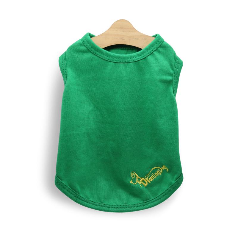 Small Dog Summer Vest - Pomeranian & Teddy Puppy Apparel Extra Small зелёный