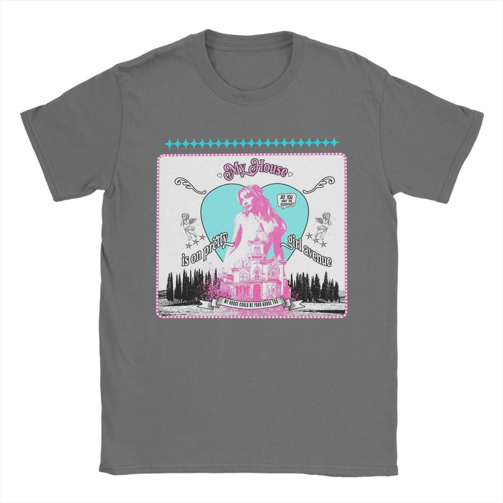 Pretty avenue House Tour Sabrina Carpenter T Shirts for Men 100% Cotton Vintage T-Shirts Crewneck  Tee Shirt Clothes 4XL 5XL