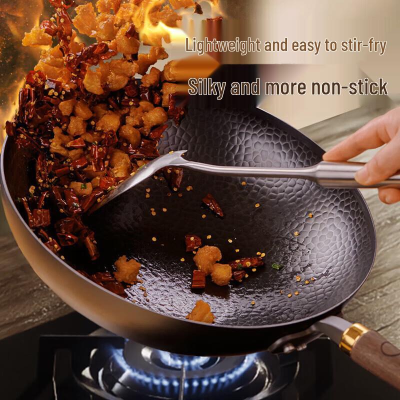 Joyoung 32cm Refined Iron Wok