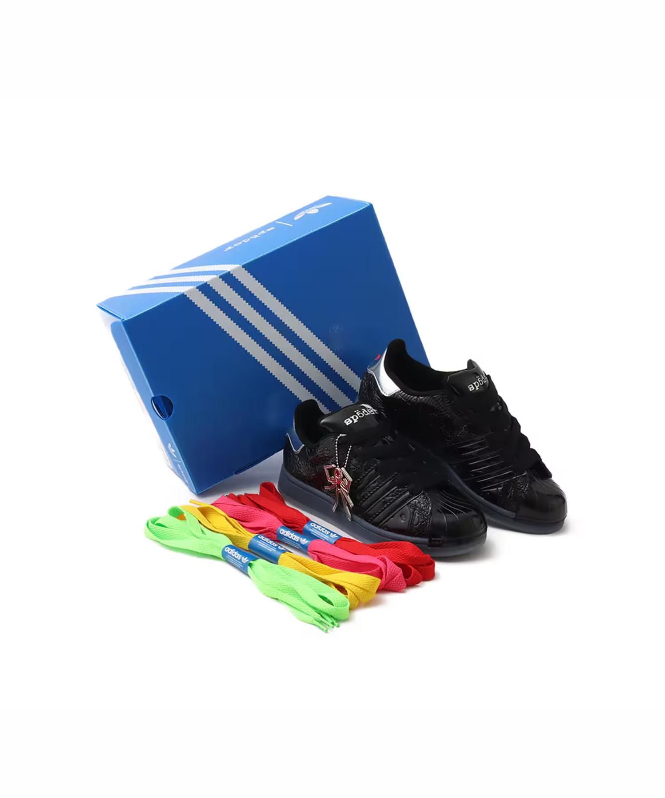 KJ7021 Sp5der adidas Superstar Core Black (Men s) 10