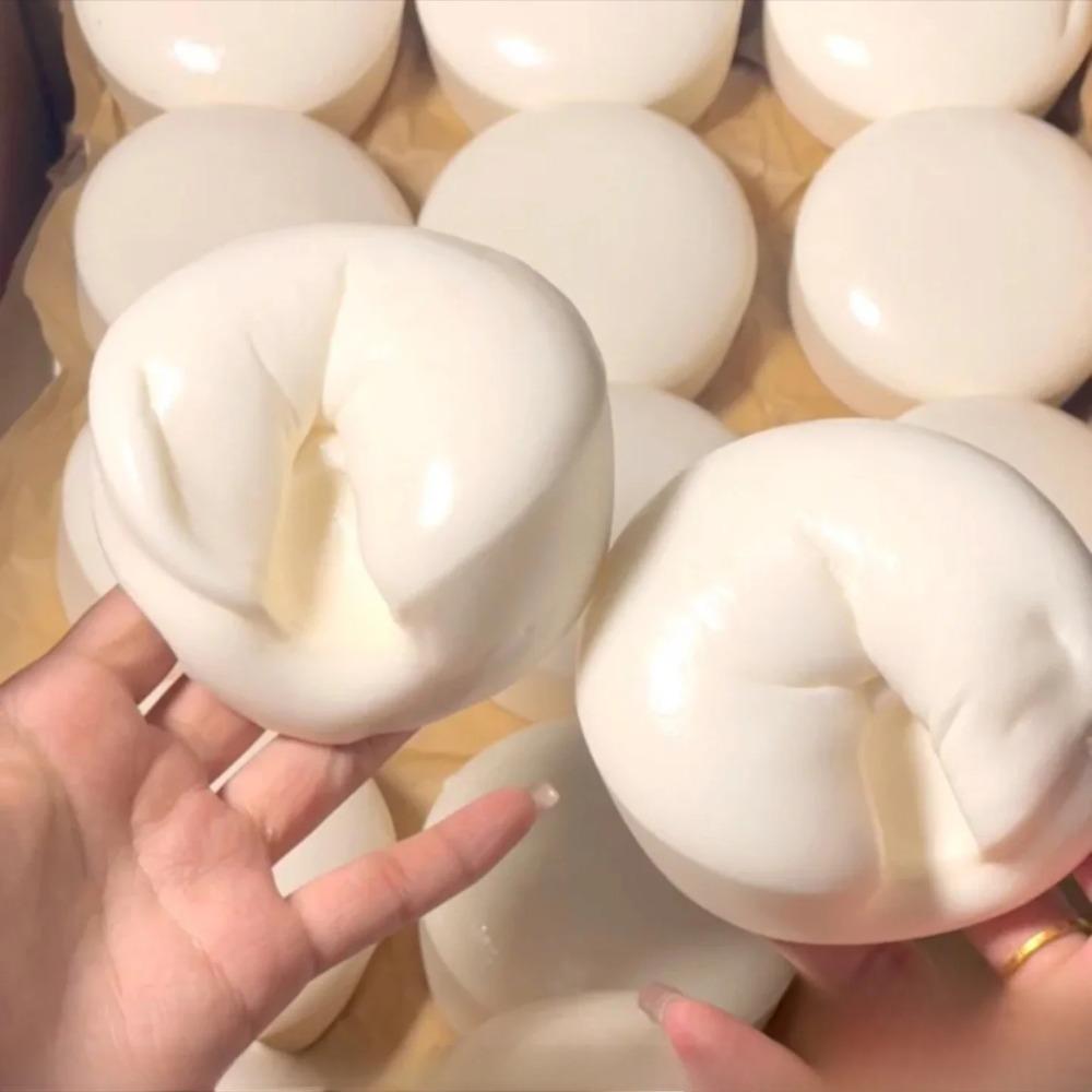 Taba Squishy Joghurtkuchen Brot Quetschspielzeug Weich Stressabbau Langsam aufsteigend Sensorisches Fidget Spielzeug für Kinder und Erwachsene Entspannende Geschenke