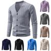 Herregenser i ensfarge med ståkrage, en stilig og avslappet cardigan yttertøy