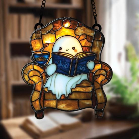 Halloween Ghost Bubble Bath Lamp LED Night Light Bathroom Decor Color-Changing Mood Light Ghost-Themed Bathtub Accent Lamp