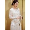JK&JS Xijiangyue New Chinese Style Chiffon Printed Long Dress