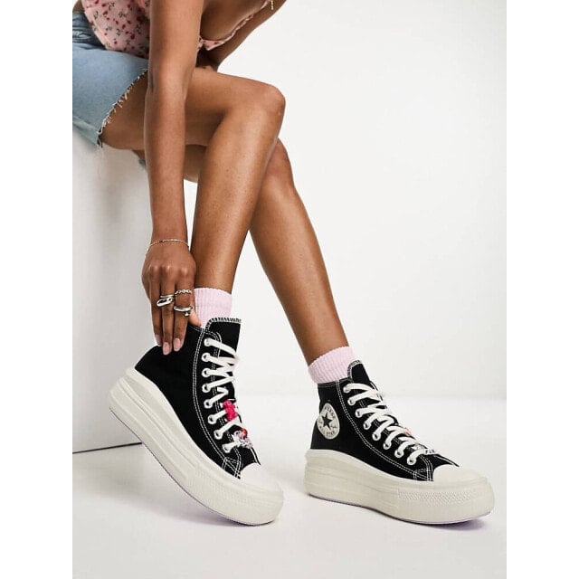 

Черные кроссовки с надписью Converse Chuck Taylor All Star Move