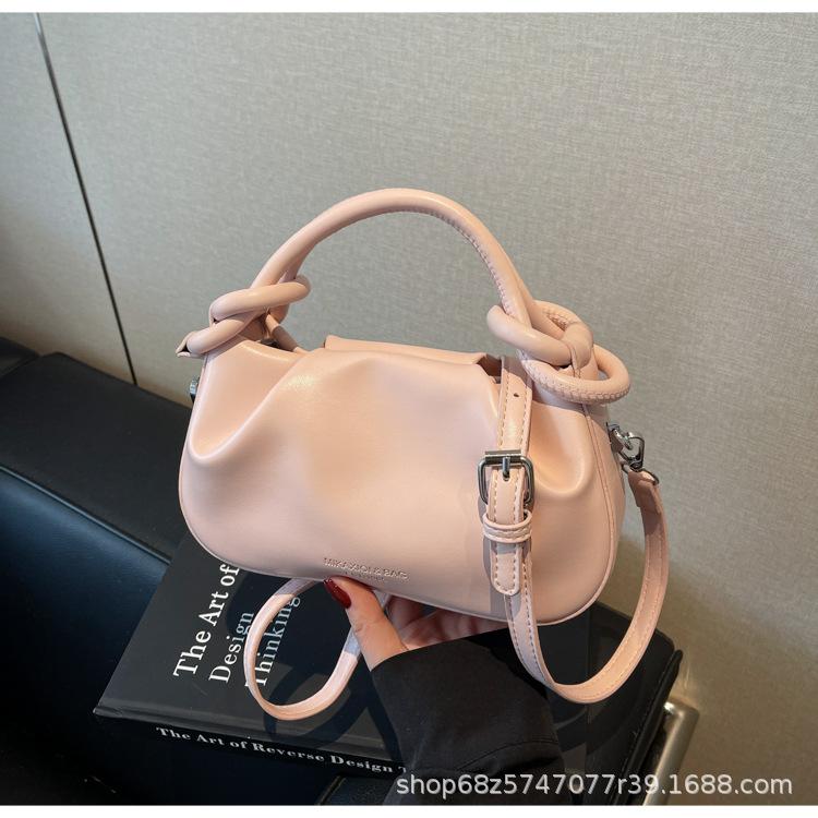 2025 spring new niche retro bag crescent moon bag dumpling bag commuter versatile single shoulder messenger handbag