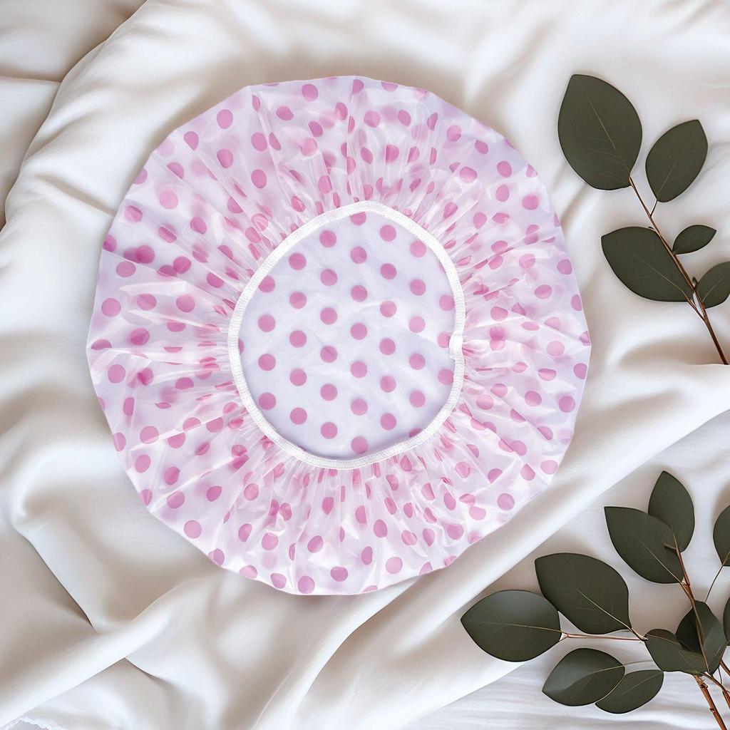 Elastic Reusable Waterproof Shower Cap for Women - Spa, Beauty, Hairdressing