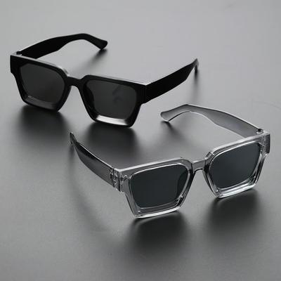 Okulary przeciwsłoneczne damskie 1/2 PC S Classic Fashion Square Plastic Frame dla mężczyzn na co dzień Akcesoria do okularów.