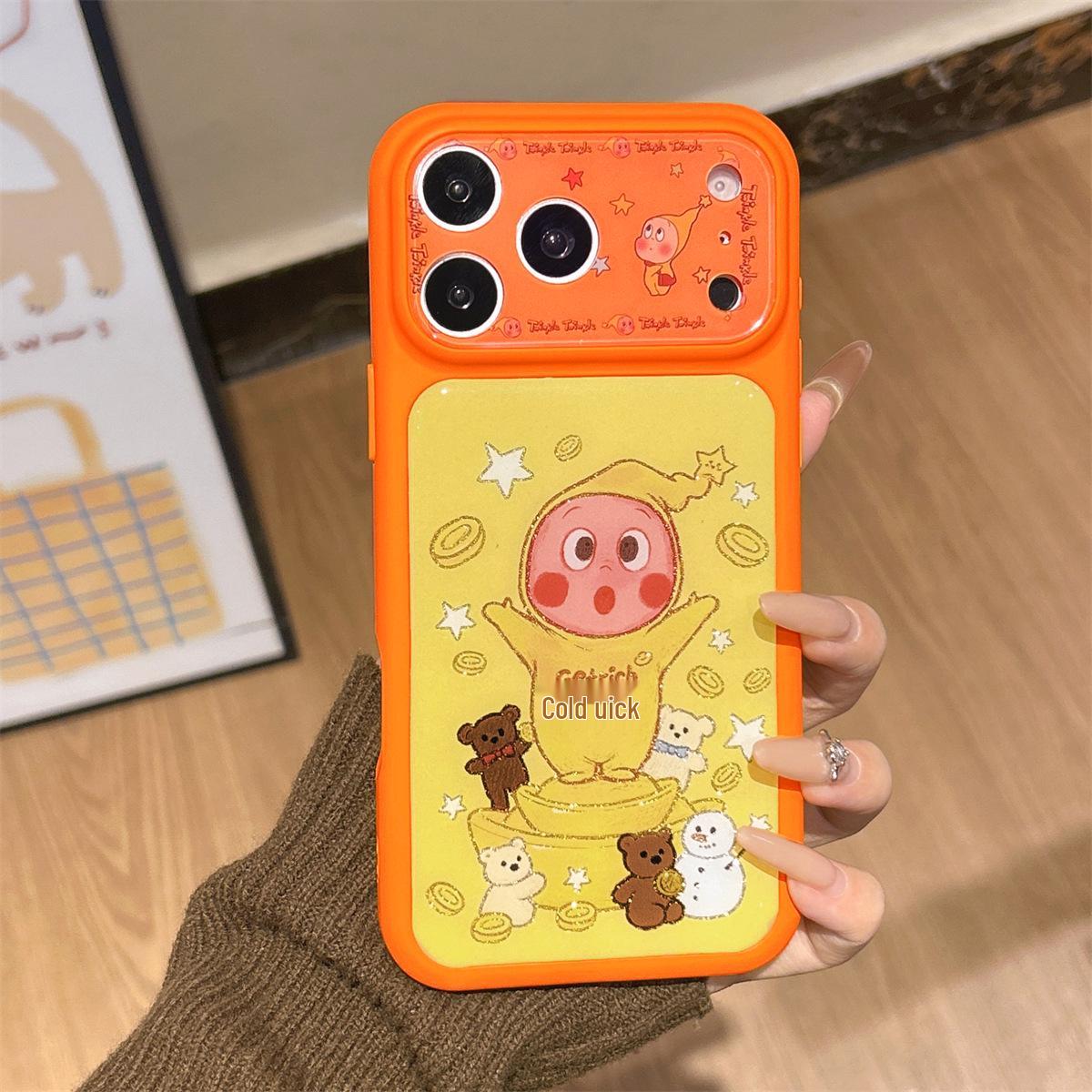 

Cartoon Star Window Resin Phone Case for iPhone 15/17/16 Pro Max 17Pro max