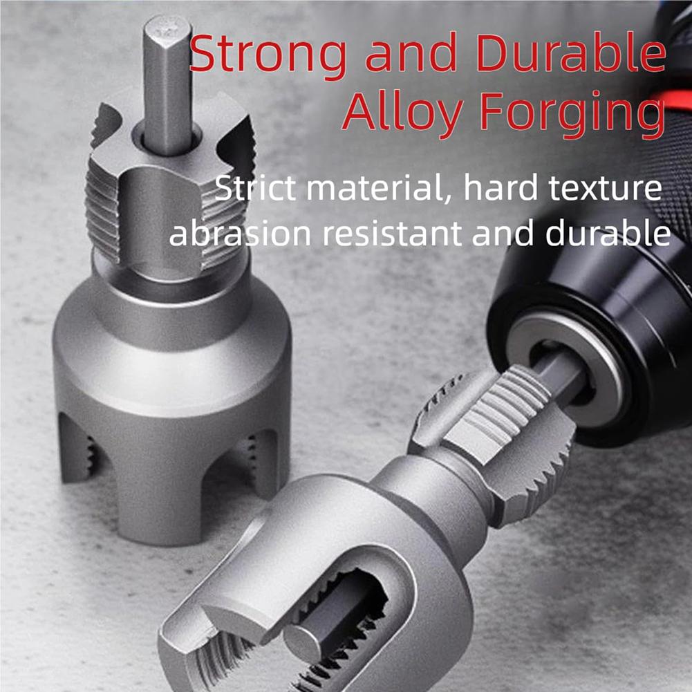 Integrated Internal & External Pipe Threading Tool PVC Pipe Threader Kit PPR Water Pipe Opener Tap for Electric Drill