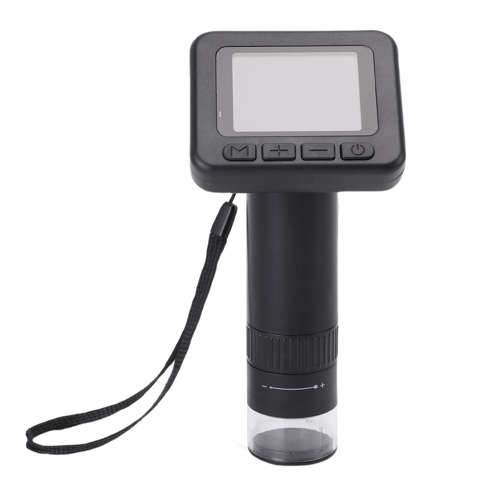 

Детский цифровой микроскоп 1080P Запись фото и видео Ручной микроскоп с 2,0-дюймовым экраном 8 светодиодных ламп