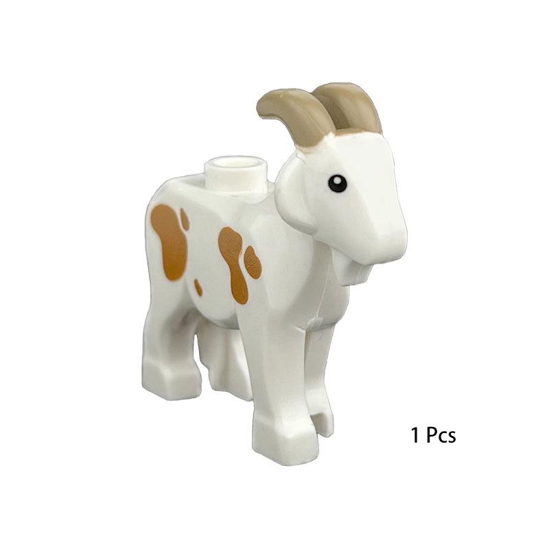 Farm Forest Animal Parts Compatible With Building Block Set Pasture Block Bricks Toys Playsets Goat Duck Dog Chicken Horse Squirrel