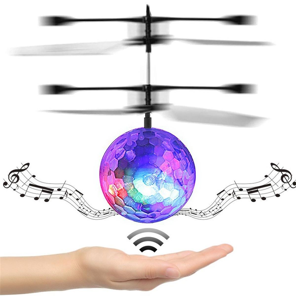 

1-10PCS Colorful Mini Shinning LED Drone Light Crystal Ball Induction Quadcopter Aircraft Drone Flying Ball Helicopter Kids Toys