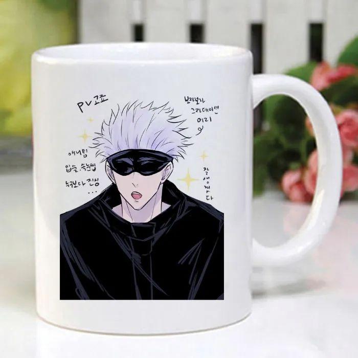 

Jujutsu Kaisen Gojo Satoru surrounding water mug Ceramic mug Anime mug Birthday gift Student dormitory milk cup 301-400ml