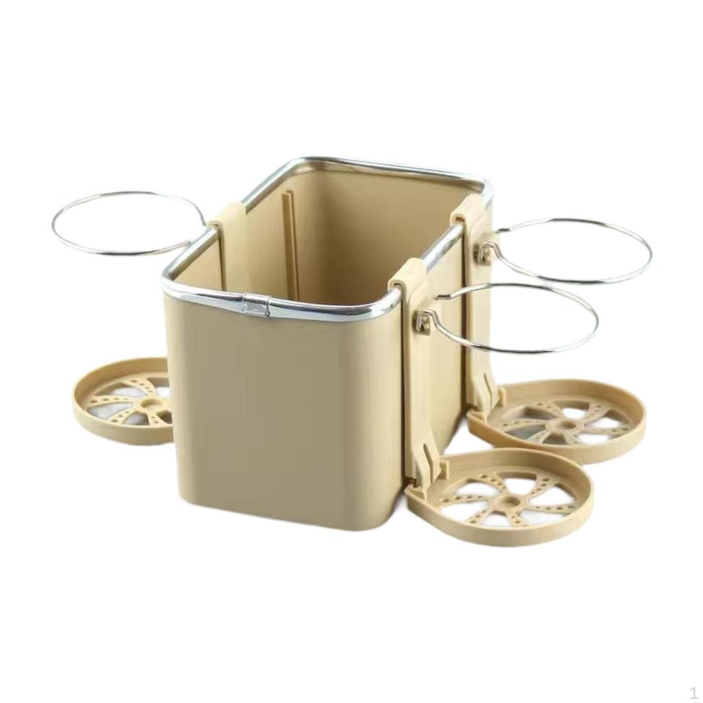 Auto-Armlehnen-Organizer mit Taschentuchhalter und 3 Getränkehaltern