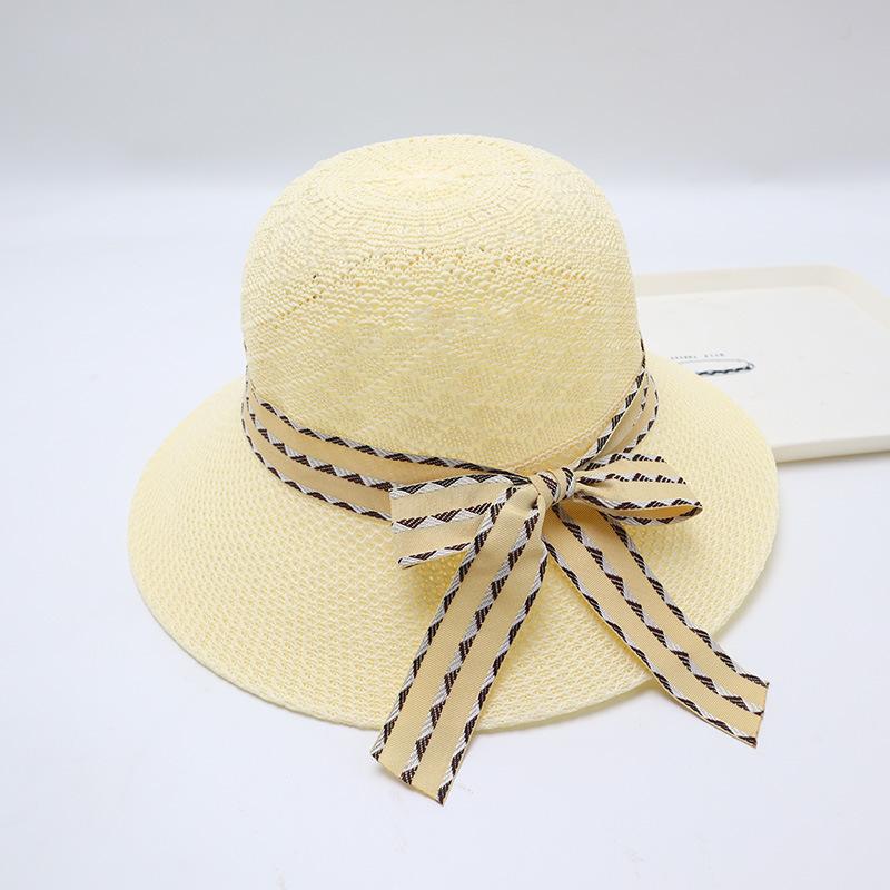 Summer straw hat big brim fashionable flower sweet seaside vacation beach breathable sun protection sun hat women's