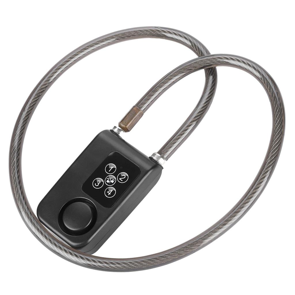 110dB Smart Waterproof Password Bicycle Lock Anti theft Alarm Lock Batteries Not Included