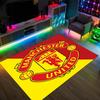 Manchester United FC Design Tappeto in Velluto di Cristallo Accogliente Non?Tappeto Stampato Antiscivolo per Camera da Letto Soggiorno Ingresso