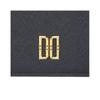 Daks Black Color Block Charm Card Wallet Dcwa1e012