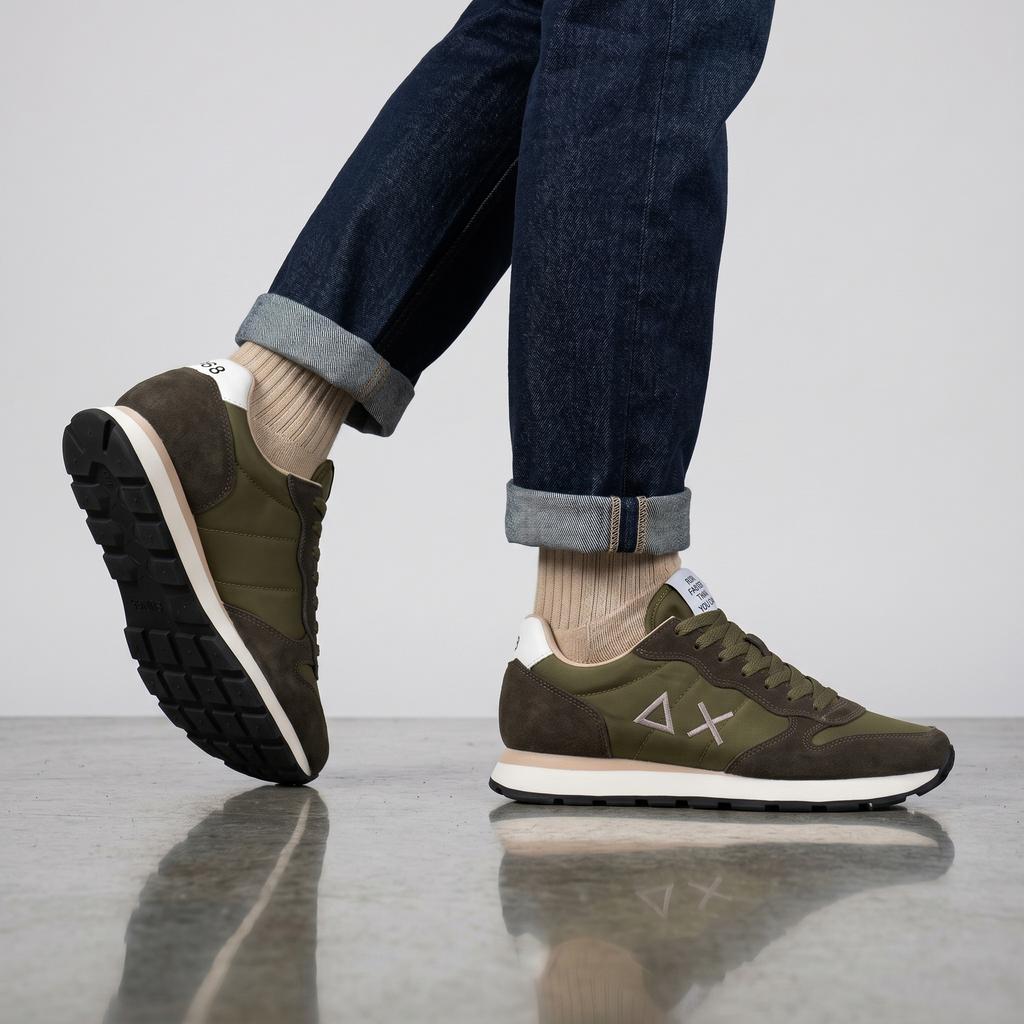 Sun68 Tom Solid - Men's Sneakers Shoes Green Z36101-19 ORIGINAL