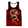Dragon 3D Print Tank Tops Men's Fashion Streetwear Oversized Sleeveless Tank Top Bodybuilding Fitness Gym Male Vest Man Clothing