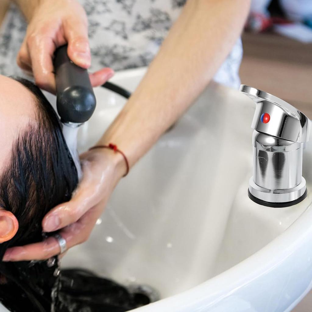 Hair Salon Faucet Mixing Valve Wash Hair Tap for Shampoo Bed and Bowl Easy Installation Material Water Control