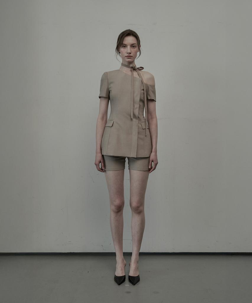 Mausolleum Emma Suit Shorts - Beige