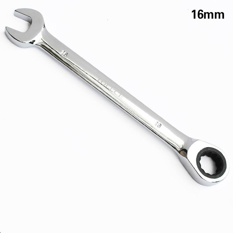 Ratchet Combination Wrench Set Fine Tooth Gear Ring Torque and Socket Wrench Set Nut Tools for Repair Open End Wrench