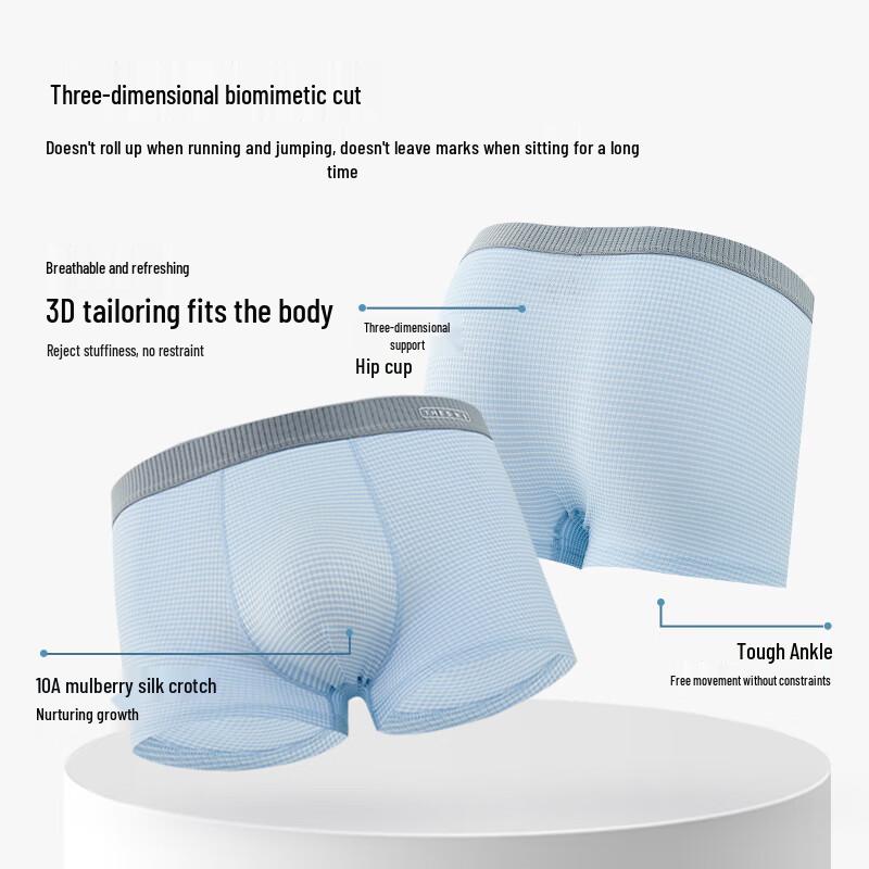 Men's Ice Silk Underwear Boxer Briefs