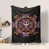 1Pc Halloween Jack Skellington Mandala Blanket Soft And Comfortable Casual Warm Camping Travel Christmas Halloween Xmas Gift M924517