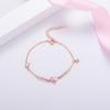 Lindon Zircon Bracelet Jewelry Geometric Bead Chain Link Bracelets Fashion Fine Wedding Gift for Girlfriend Women
