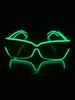 Wireless EL luminous glasses LED disco flash sunglasses for KTV bar concert atmosphere online celebrity