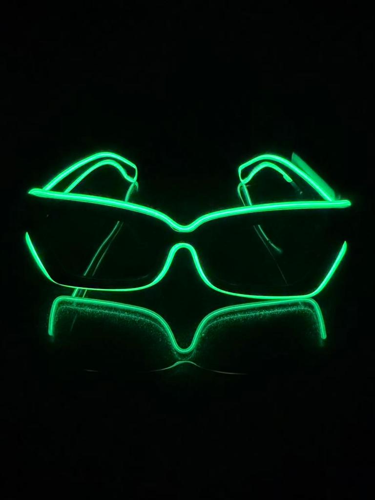 Wireless EL luminous glasses LED disco flash sunglasses for KTV bar concert atmosphere online celebrity