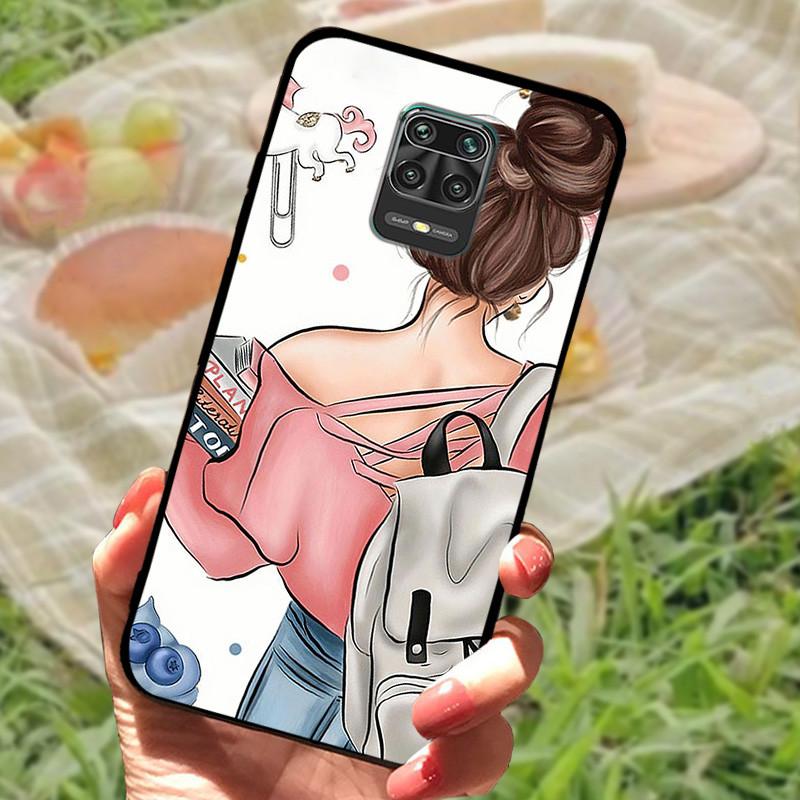 For Xiaomi Redmi Note 9 Cases Soft TPU Silicon Cartoon Phone Back Cover On Redmi Note 9 Pro Coque Note 9s Note 9 s Bumper Fundas