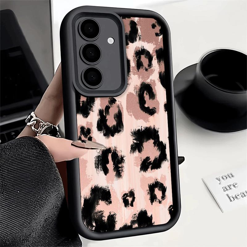 Phone Case for Samsung Galaxy A17 A16 A15 A14 A13 Leopard Print Trend Desgin A56 A36 A26 A55 A35 A25 A54 A34 A24 A53 A33 A23 A07
