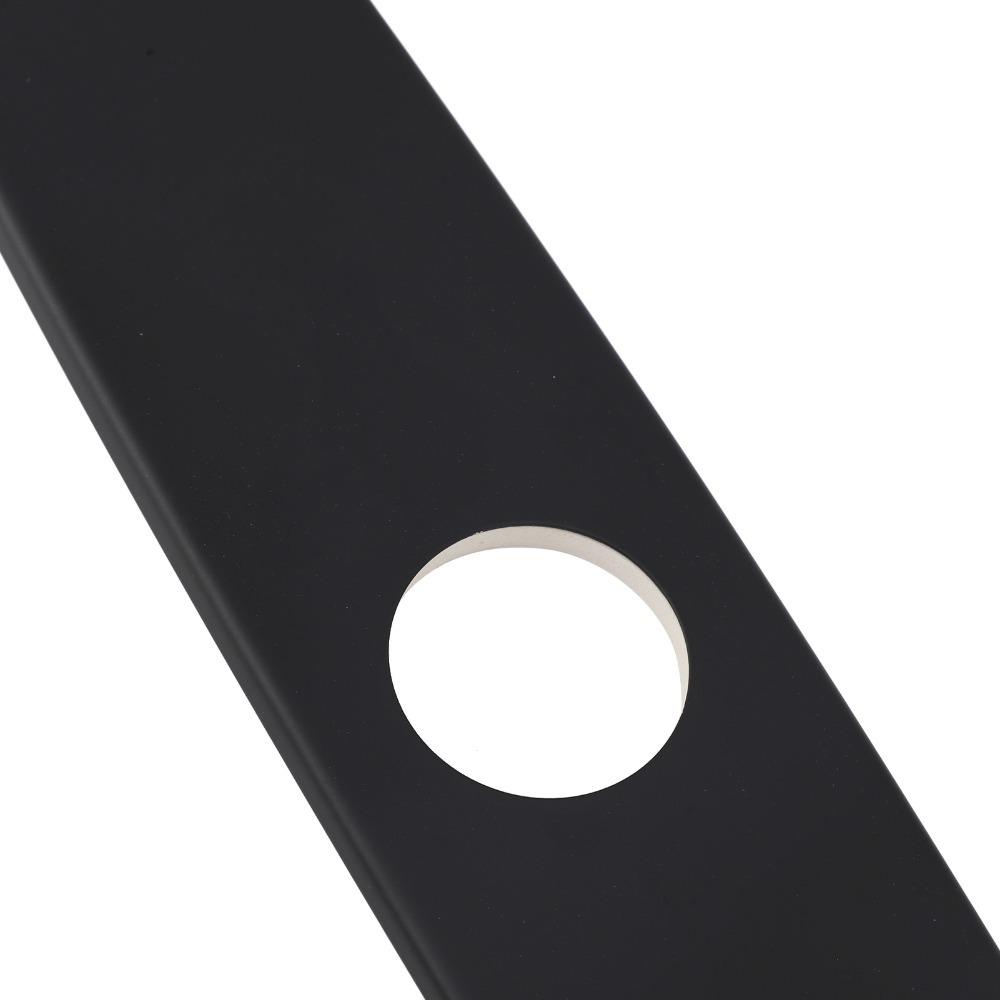 10 Inch Faucet Deck Plate Matte Black Faucet Base Plate Stylish Sink Hole Cover Vanity Sink