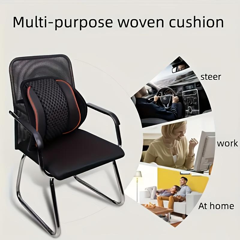 Breathable Lumbar Pillow - Mesh Back Cushion for Lumbar Support. Ideal for Car Seats & Office Chairs During for Long Drives Or Work Sessions