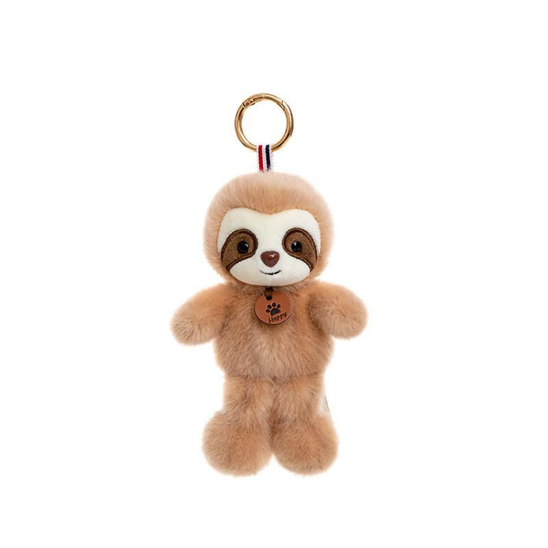 Cartoon Animal Plush Keychain Panda Soft Toy Car Pendant For Backpack Decor