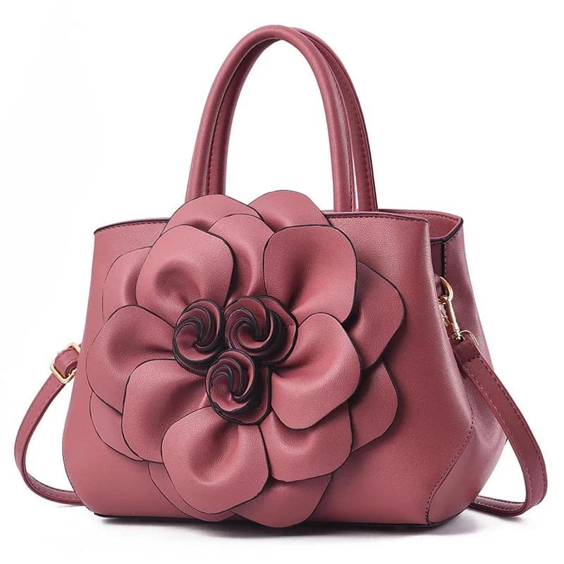 Women Bags Luxury Handbags Famous Designer Women Bags Casual Tote Designer High Quality NEW Flowers Interior Slot Pocket