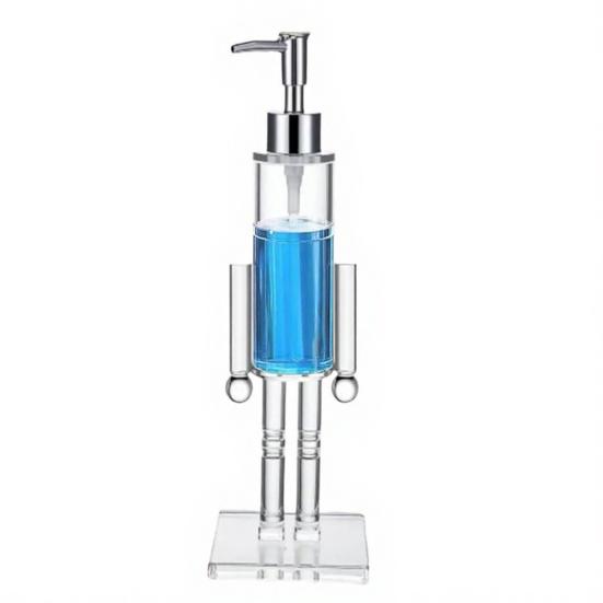 Diótörő Szappanadagoló Átlátszó Karácsonyi Kézi Szappan Üveg Újratölthető Mosófolyadék Lemosó Pumpa Ünnepi Fürdőszoba Konyha Dekoráció