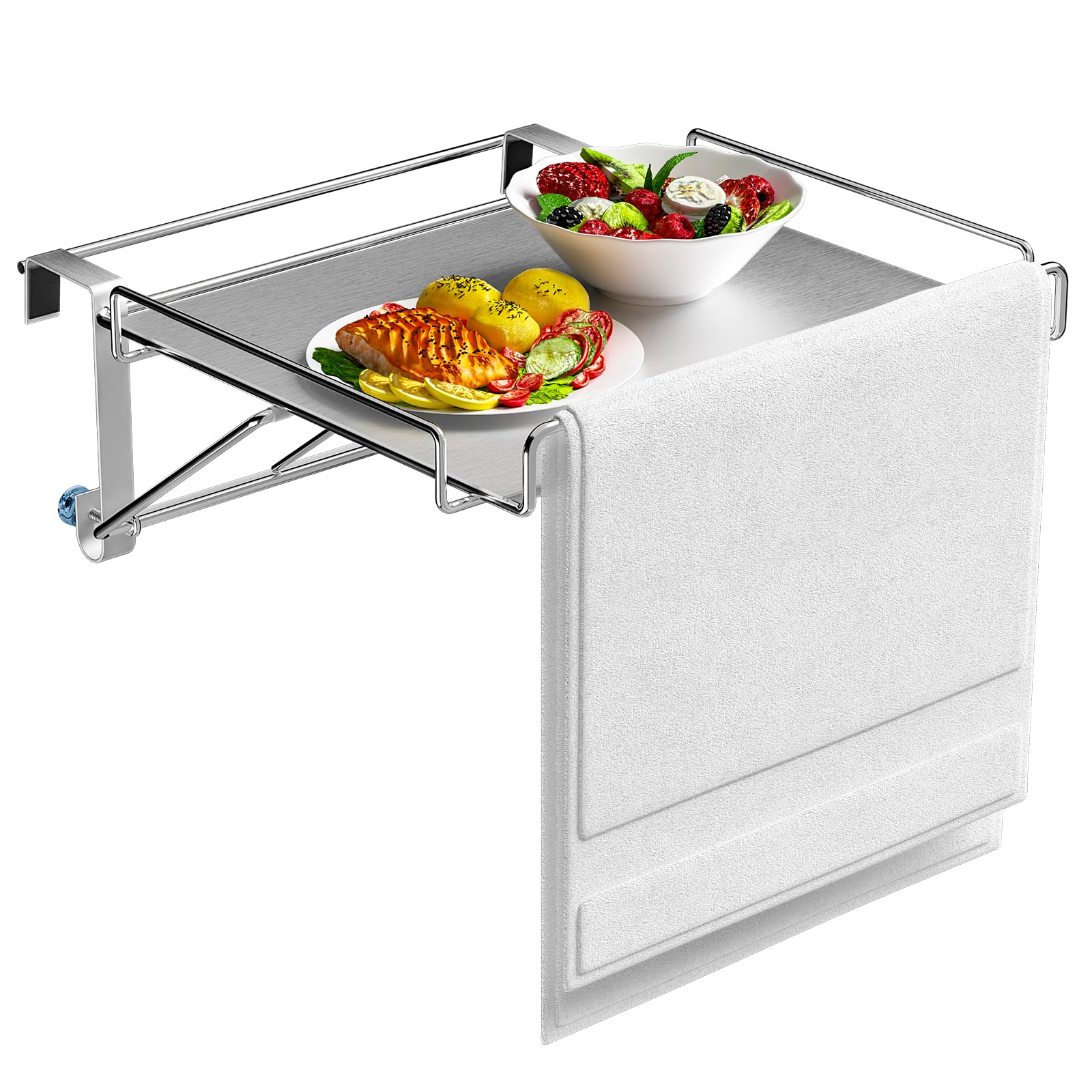 

GAGUIUP Кухонный подвесной складной вспомогательный складной держатель для полотенец складной простой многофункциональный верстак, полка, стол, вешалка, ящик, тип на липучке,