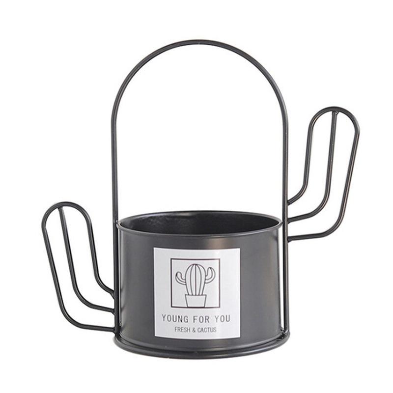 Portable Plant Stand Planter Decoration Florist Decorative Flower Stand Container Wrought Iron Cactu