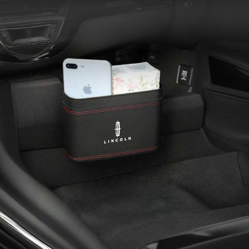 Car accessories interior Car storage press-down style trash can For Lincoln MKZ MKX Aviator Navigator Continental Voyager gyu7